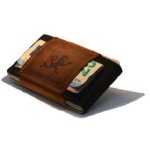 MakakaOnTheRun Tripple Wallet Vintage-Leder und Kredit-Kartenetui mit Münzfach