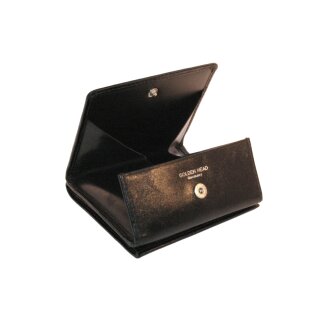 Golden HEAD POLO Leder-Geldbrse/Wiener Schachtel in Black