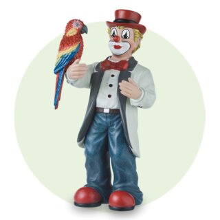 Gilde Clown Zwei bunte Vögel limitierte Jahresfigur von 2015